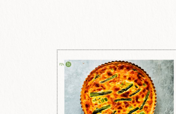 Quiche aux asperges et lardons